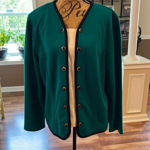 ❤️VINTAGE❤️. Blue blazer w/removable white top if completely removed no buttons